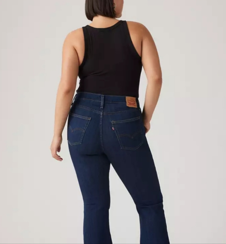 Levi's Blue Flare Wide Leg Jeans